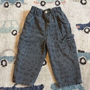 Zara Toddler Leopard Print Cargo Pant UNISEX / 2 Years